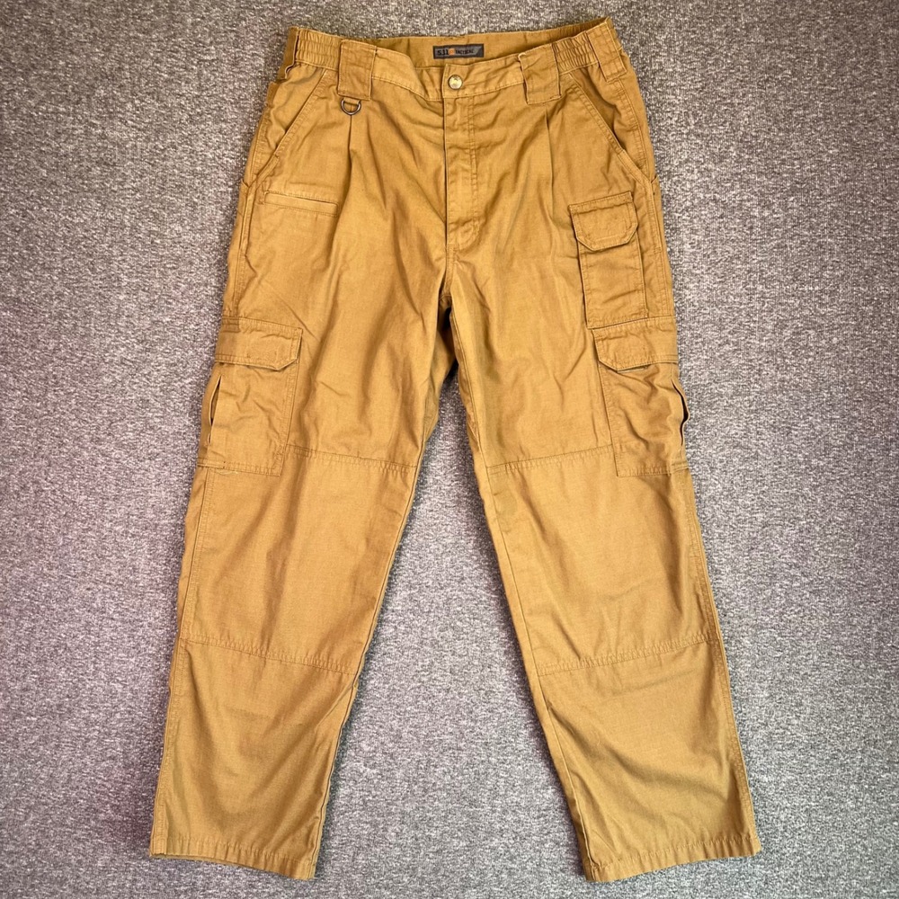 5.11 Tactical Cargo Pants Mens 34x30 Brown Taclite Pro Ripstop Utility Workwear